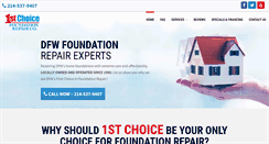 Desktop Screenshot of 1stchoicefoundation.com